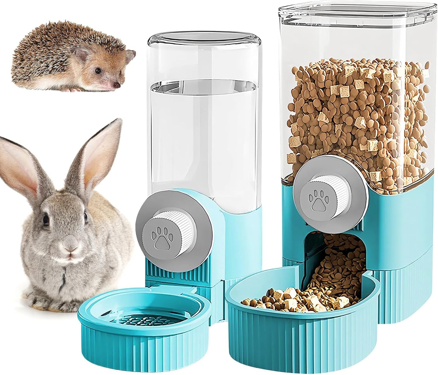 Automatischer Futterspender & Wasserspender Für Käfige – Schwerkraft-System Für Kaninchen, Meerschweinchen Etc.