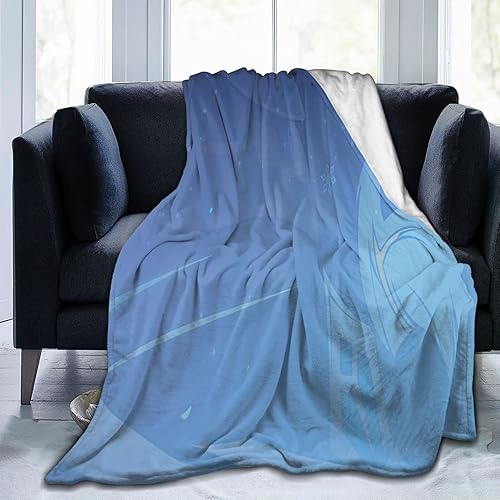 Genshin Game Impact Kaeya - Manta suave de franela de microfibra de forro polar, para sofá, sala de estar, dormitorio, cálida y ligera para niños y