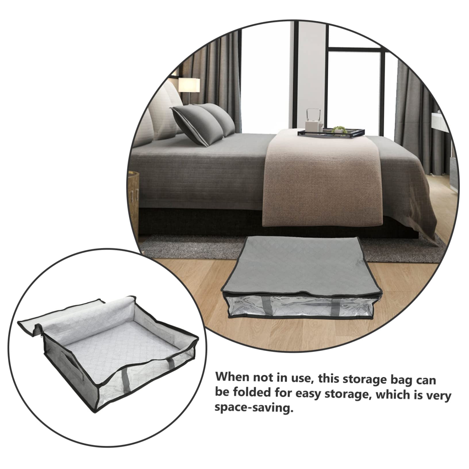 Borsa Portaoggetti Salvaspazio Sotto Il Letto Organizer Per Trapunte E Vestiti Facile Da Aprire E Chiudere Con Cerniera Organizer Per Armadio