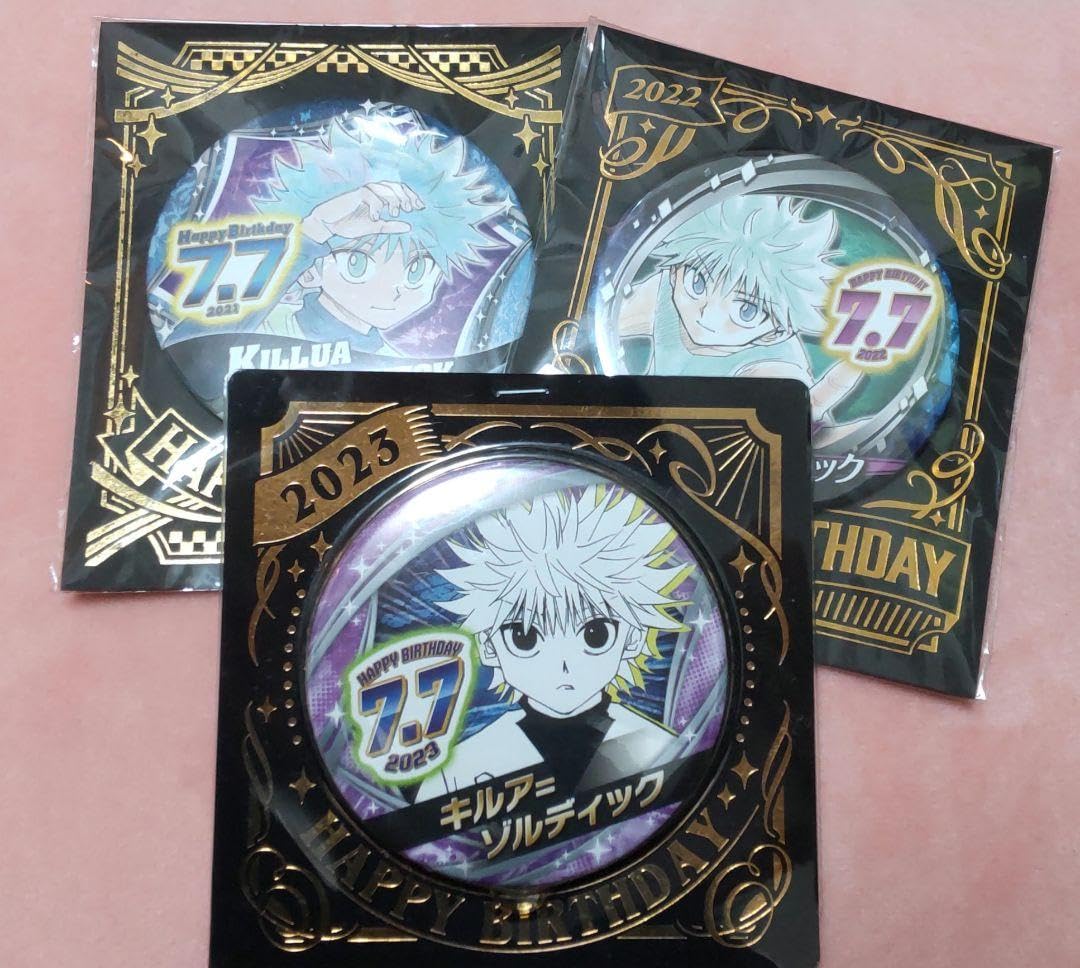 HUNTER × HUNTER キルア バースデー 缶バッジ HUNTER×HUNTER』バースデイ缶バッジ キルア＝ゾルディック