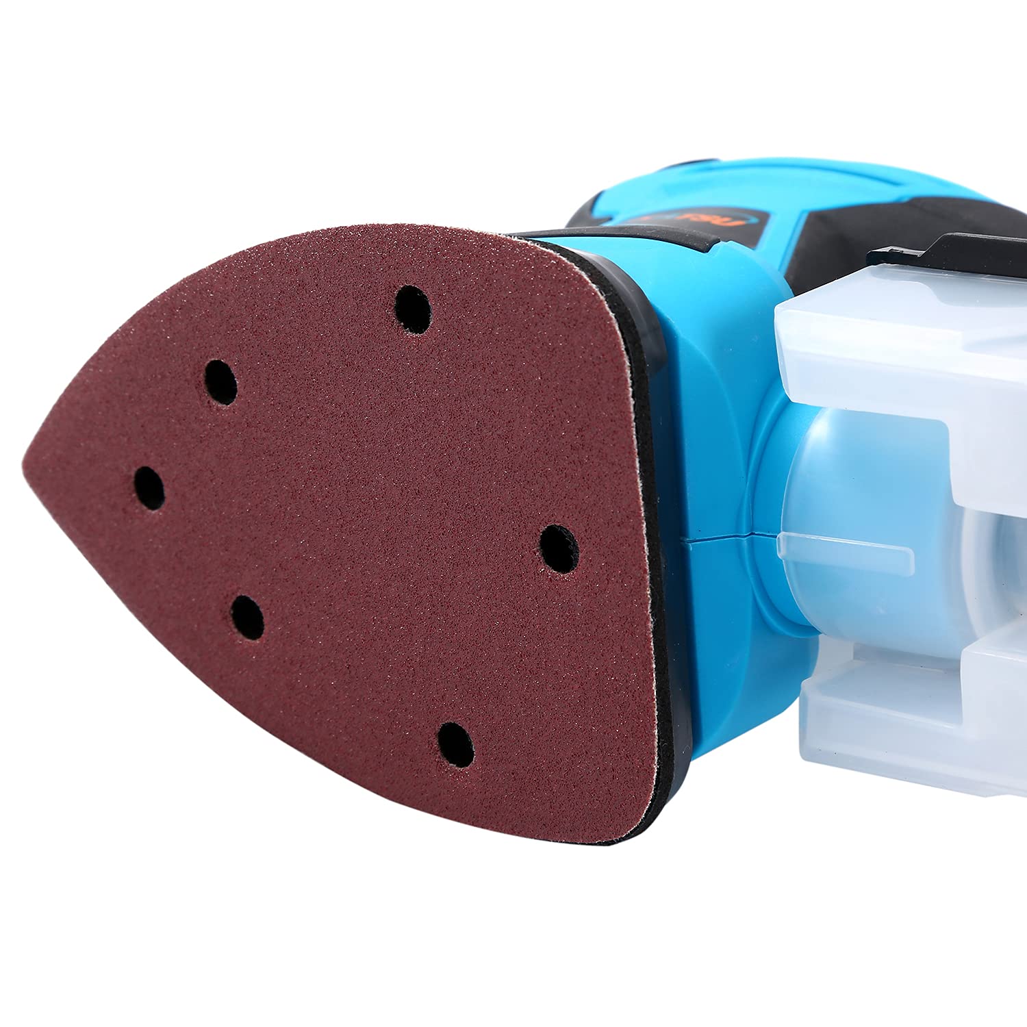 Ponceuse Vibrante 200W KATSU 15500RPM Ponceuse de Détail électrique avec Système de Dépoussiérage et 20 Pièces Papiers Abrasif, pour Le Ponçage, Le Polissage 100174