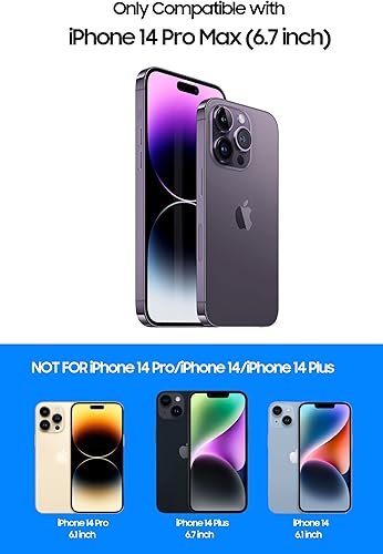 Miniatura 2 de Funda sin marco para iPhone 14 Pro Max con protector de lente de cámara, funda delgada y suave de TPU a prueba de golpes, carcasa minimalista pero