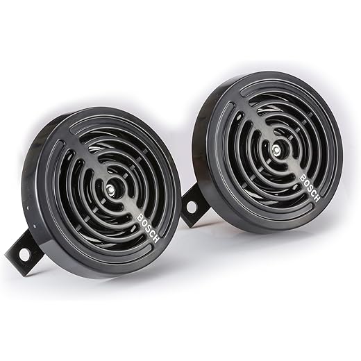 Bosch Europa Horn Black Set of 2