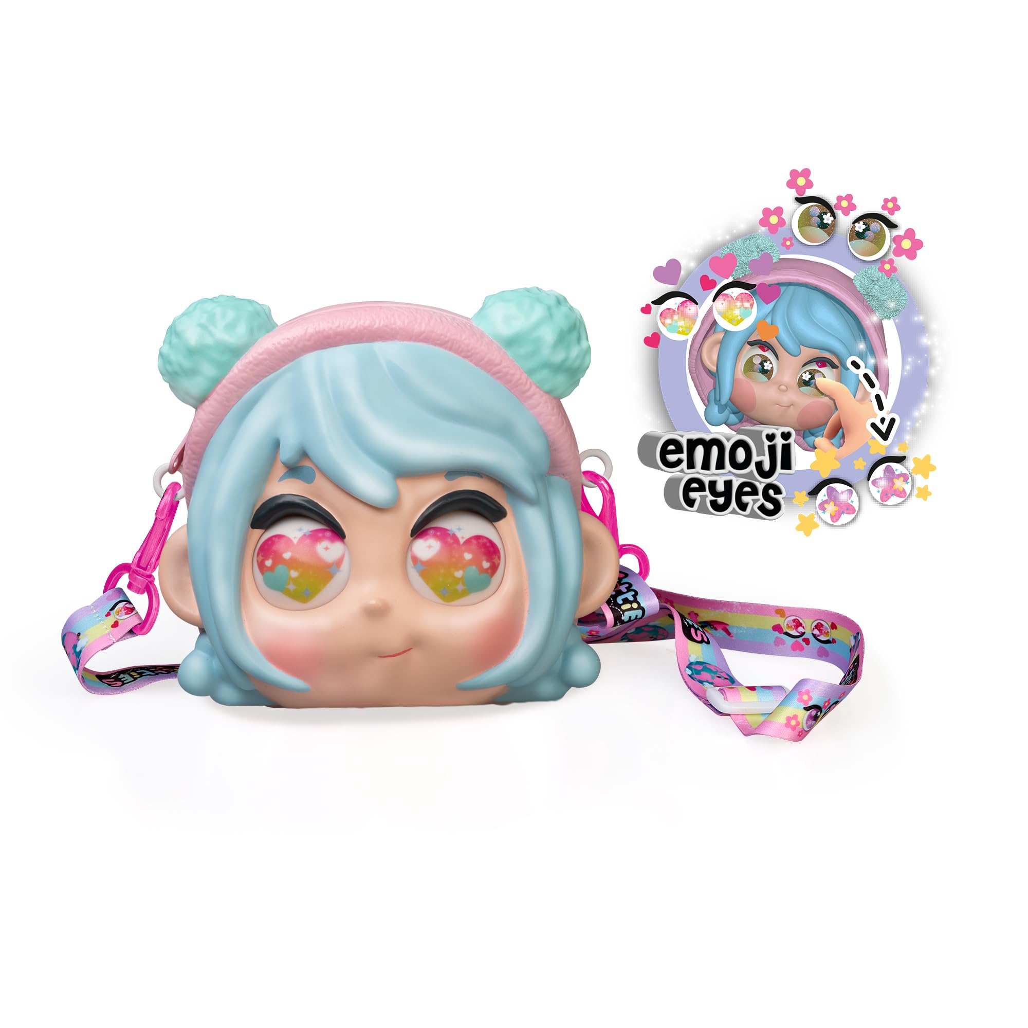 Trotties - Bolsito Emoji MIA, Bolso Infantil con Ojos Emojis cambiantes para niños y niños +3 años Famosa (TFT28300)