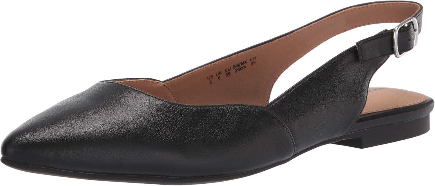 Amazon Essentials Sandalias planas de mujer con tacón colgante y