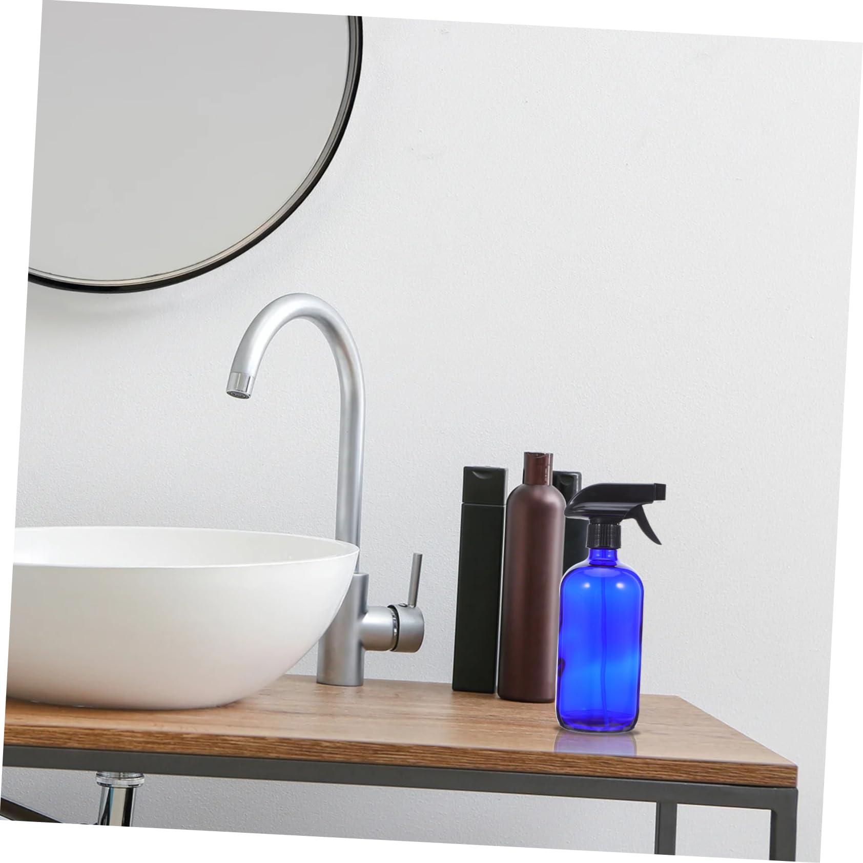 Bottiglia Spray in Vetro 500ml Pompa 2 Pezzi, Contenitore per Profumo e Cosmetici, Leggero e Riutilizzabile, per Viaggi Donne