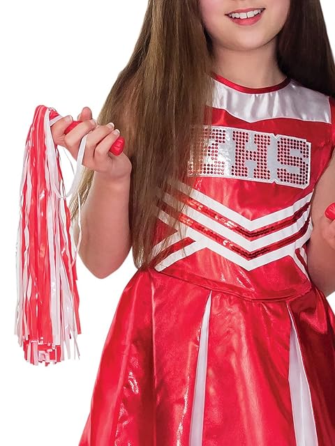 Foto 3 de 3 de Rubies Disfraz Cheerleader High School Musical, disfraz de animadora, Disney, Talla 9-10 años (301086-XL)