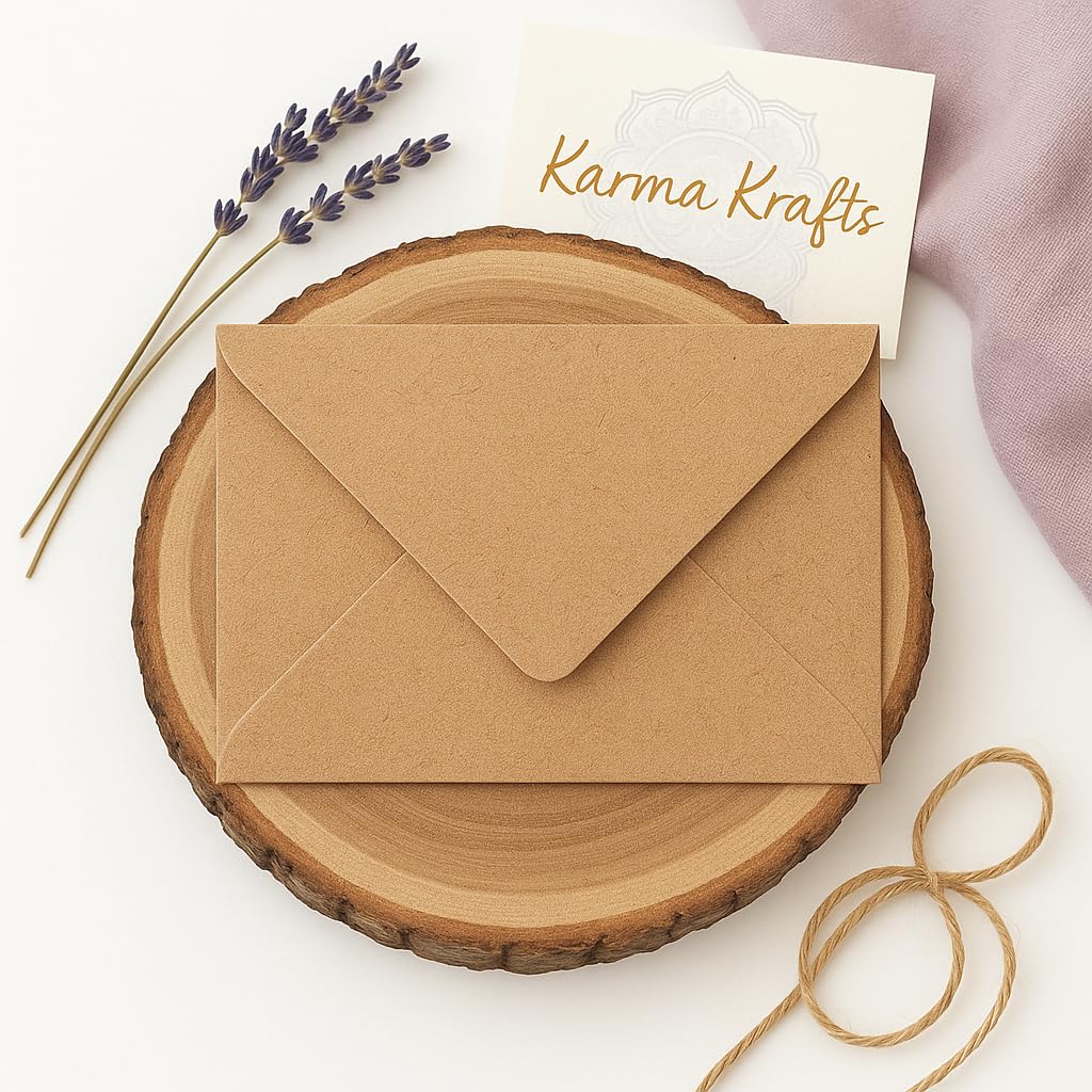 Enveloppes kraft moucheté de qualité supérieure - 100 x 133 mm x 184 mm