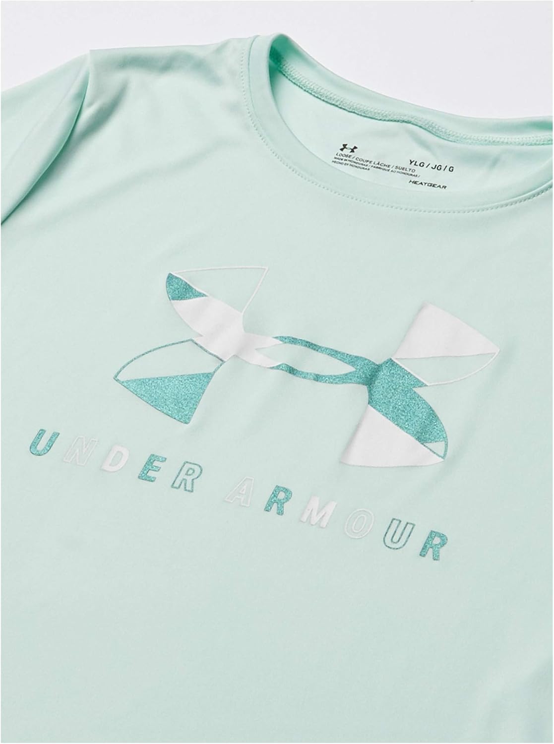 Under Armour Girl's Big Logo Tech Short Sleeve Training Workout T-Shirt : Clothing, Shoes & Jewelry