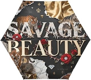 GuoChe Paraguas UV50+ con funda plegable para lluvia, compacto, apertura automática