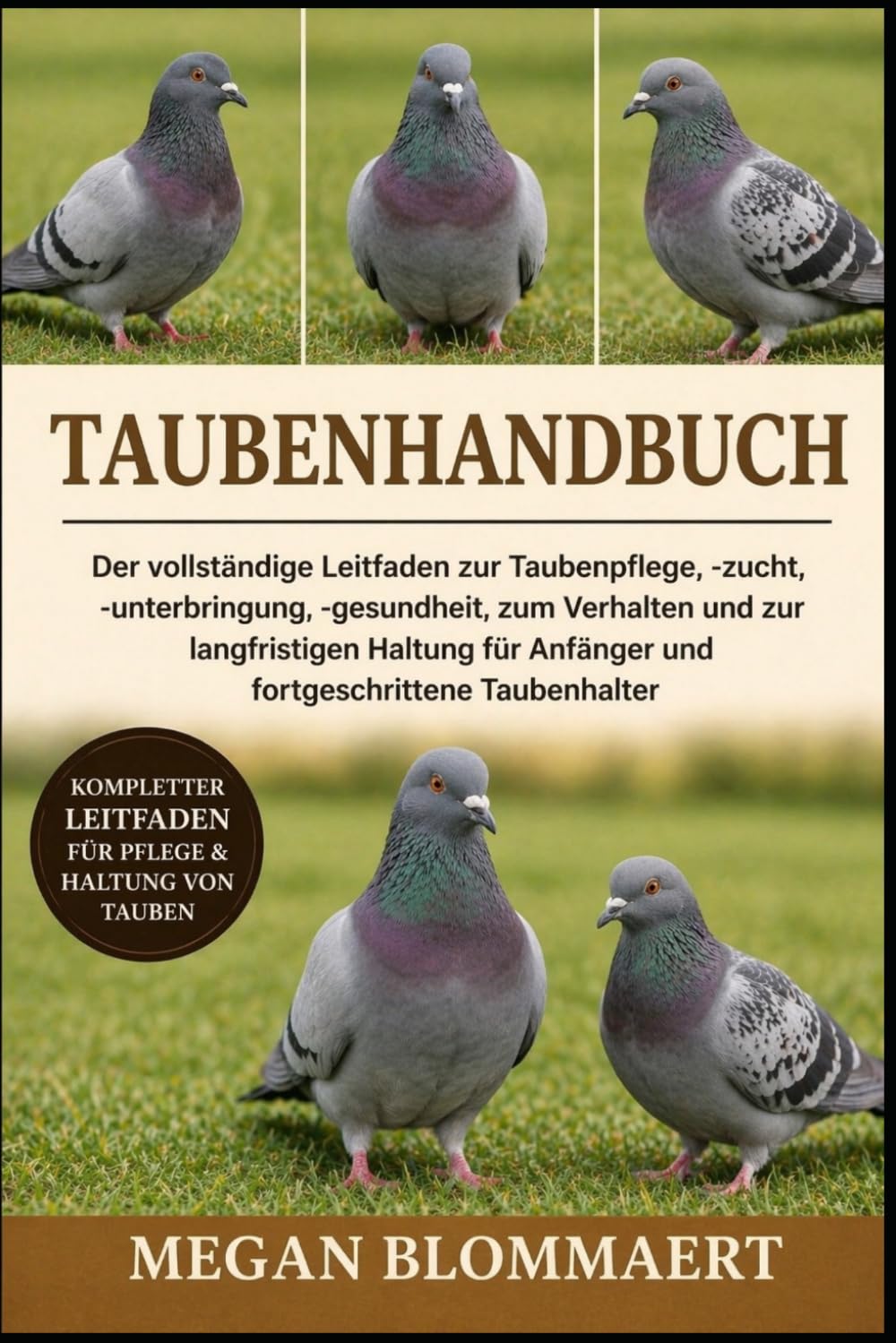 TAUBENHANDBUCH: Der vollständige Leitfaden zur Taubenpflege, -zucht, -unterbringung, -gesundheit, zum Verhalten und zur langfristigen Haltung für Anfänger und fortgeschrittene Taubenhalter
