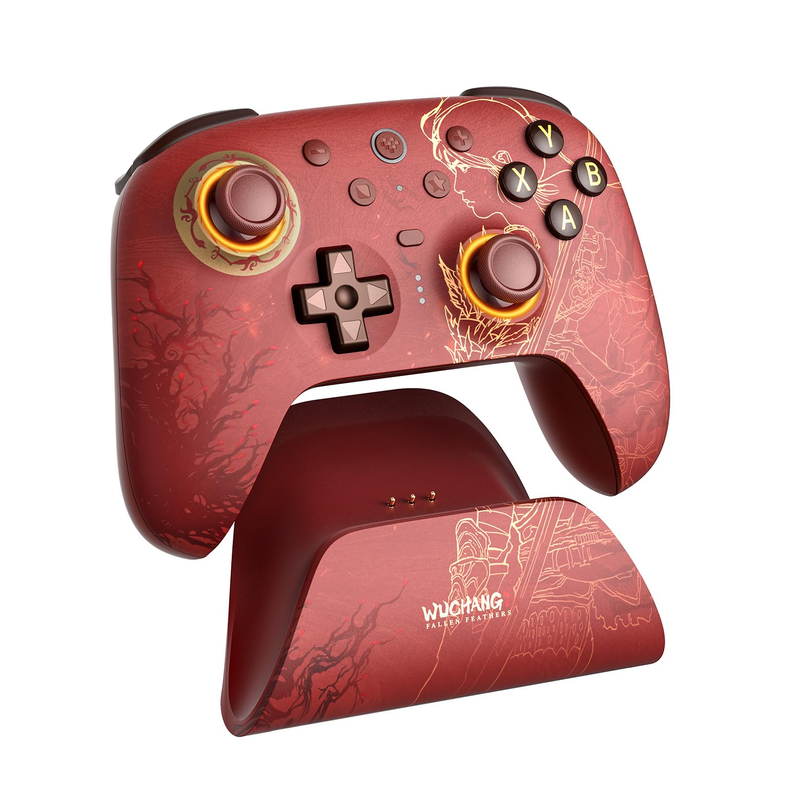 8BitDo Ultimate 2 Wireless Controller for Windows & Android, Gaming Controller with TMR Joysticks, Switchable Hall Effect/Tactile Triggers, RGB Fire Ring, 8Speed Tech - WUCHANG: Fallen Feathers