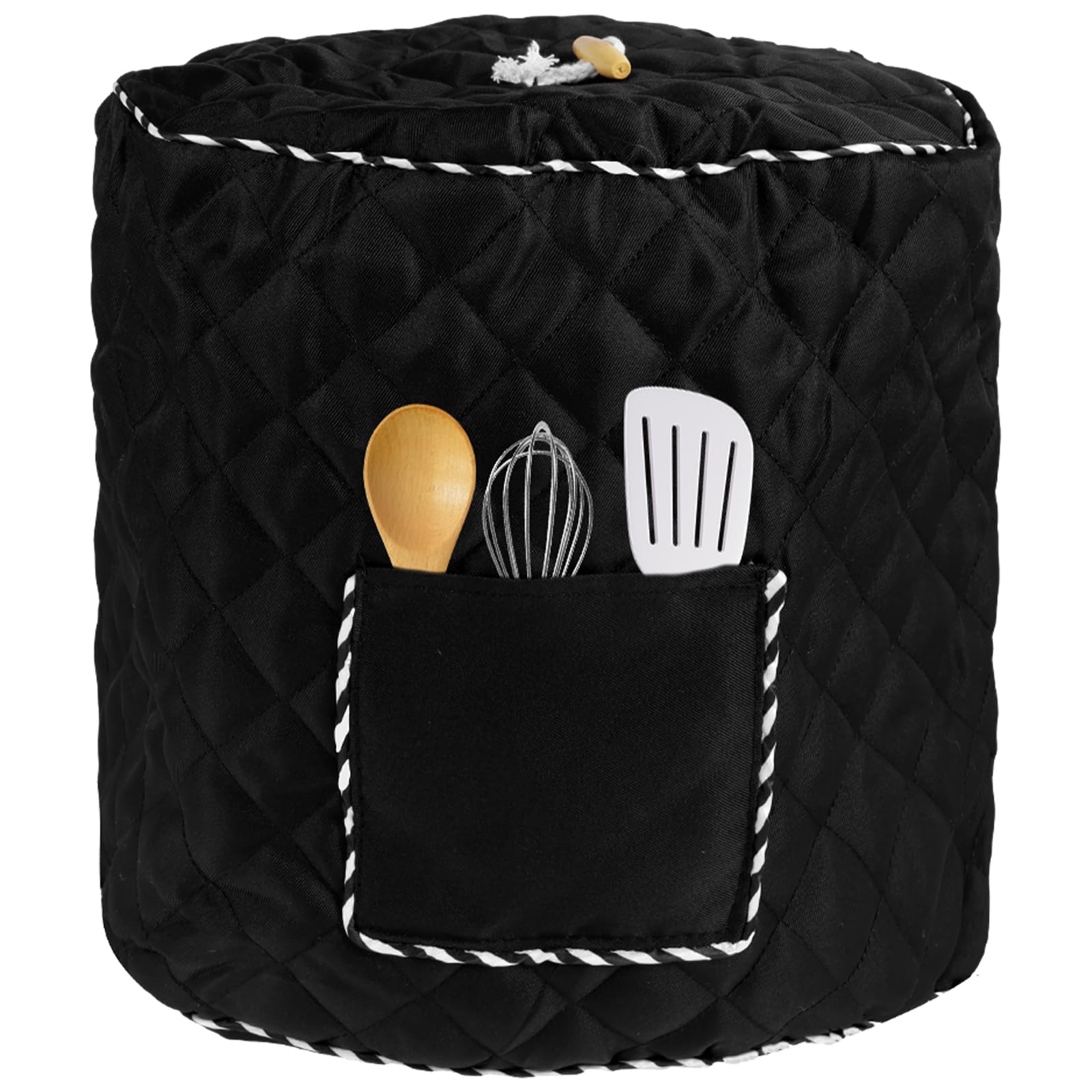 Dust Cover for 6 Quart Pot, Cloth Cover with Pockets for Pot (6 Quart) Washable Electric Pressure Cooker Cover for Small Electric Appliance 31x 33cm