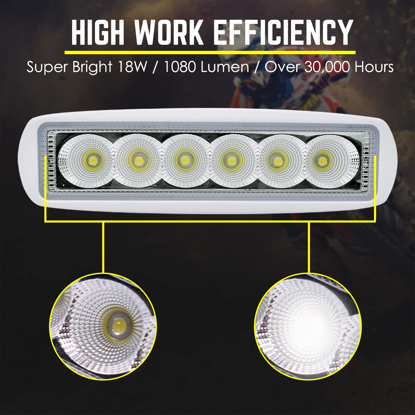 Acelane LED Boat Lights Marine Light Bar TTop Spreader Light Bar White