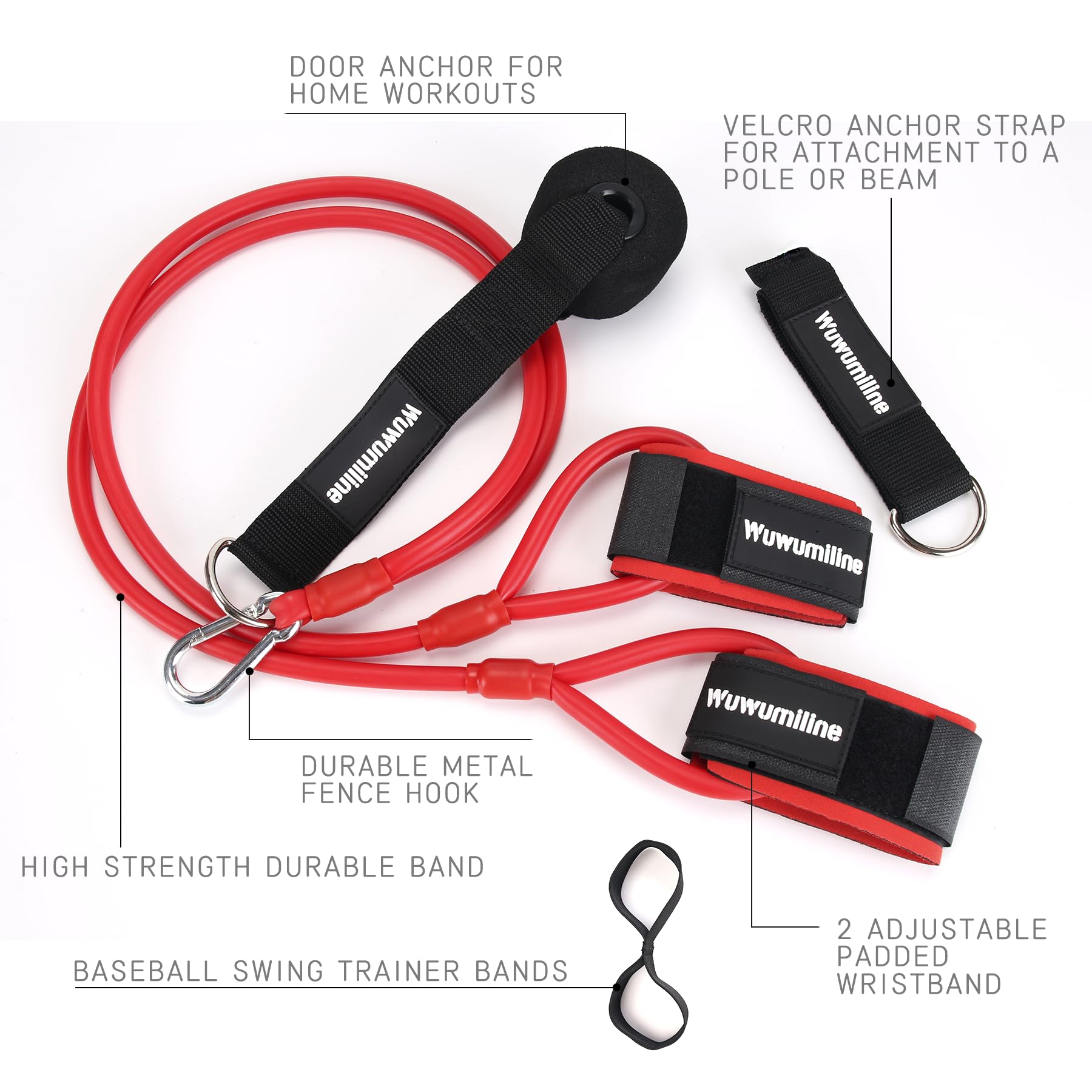 Bandes De Résistance Sport - Kit Entraînement Baseball 5-en-1 (11.3kg)