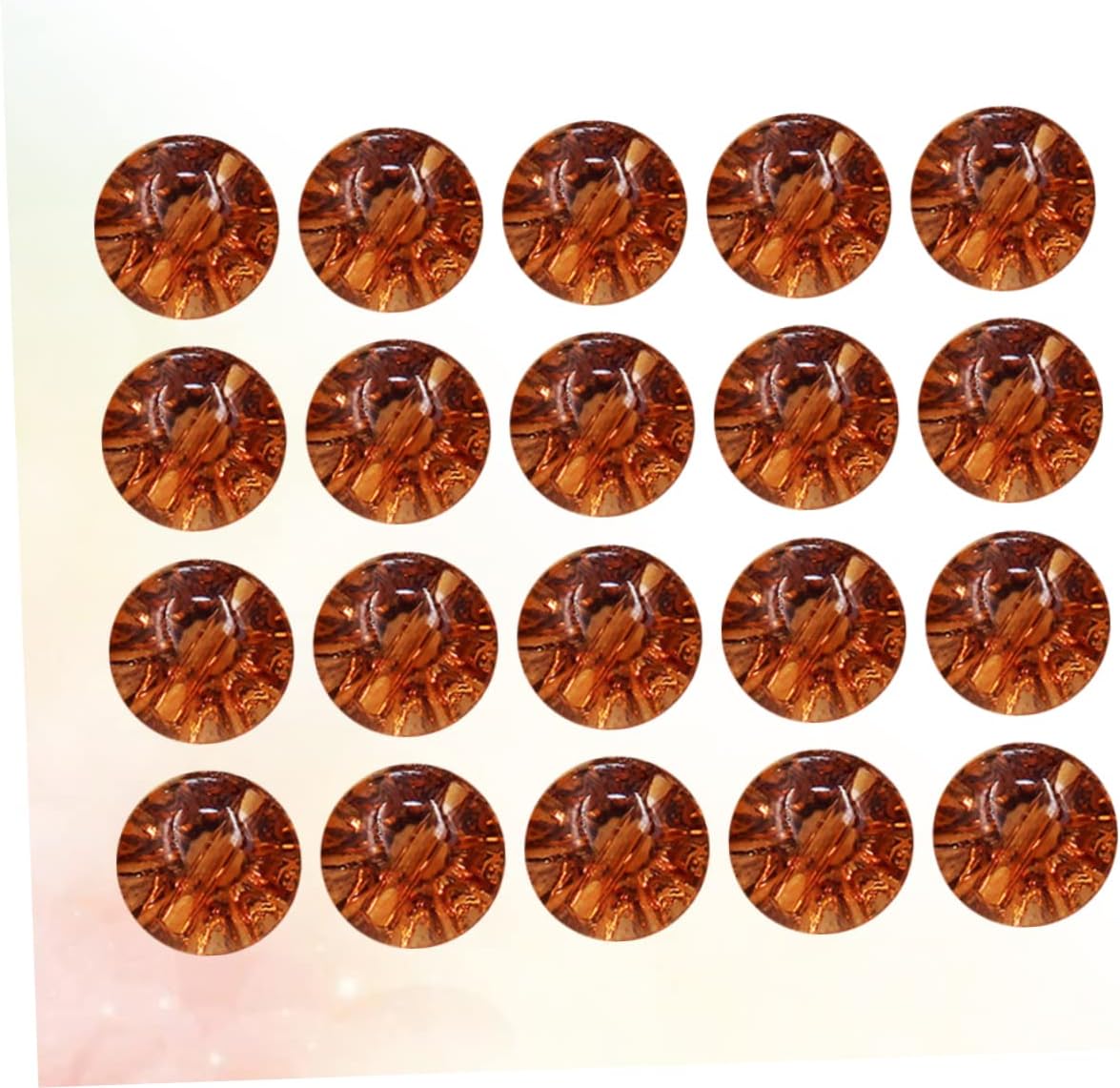Healifty 50pcs Clear Crystal Clothes Buttons for Shirts Sweaters Coats Delicate Chocolate Color Fasteners for Men Women Sewing Accessories for DIY Fashion and Crafts image 2
