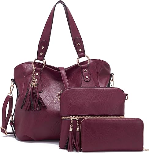 Miniatura 7 de Juego de carteras y carteras para mujer, bolso grande con cartera, 3 unidades