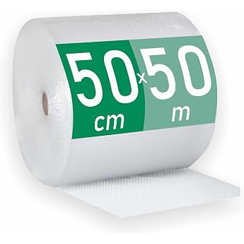 LPF Air Cushion Film Bubble Wrap Roll 50 cm x 50 m &ndash; Packaging &ndash; Moving &ndash; 100% Recyclable &ndash; Bubble Wrap &ndash; Packaging Material 