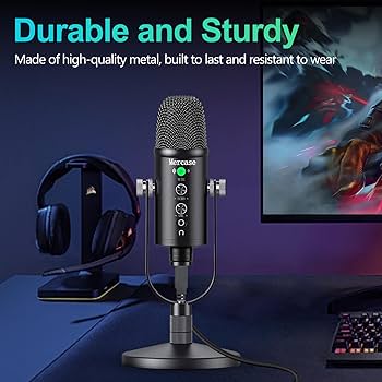 Amazon.com: Mercase USB Condenser Microphone for PC, Mac