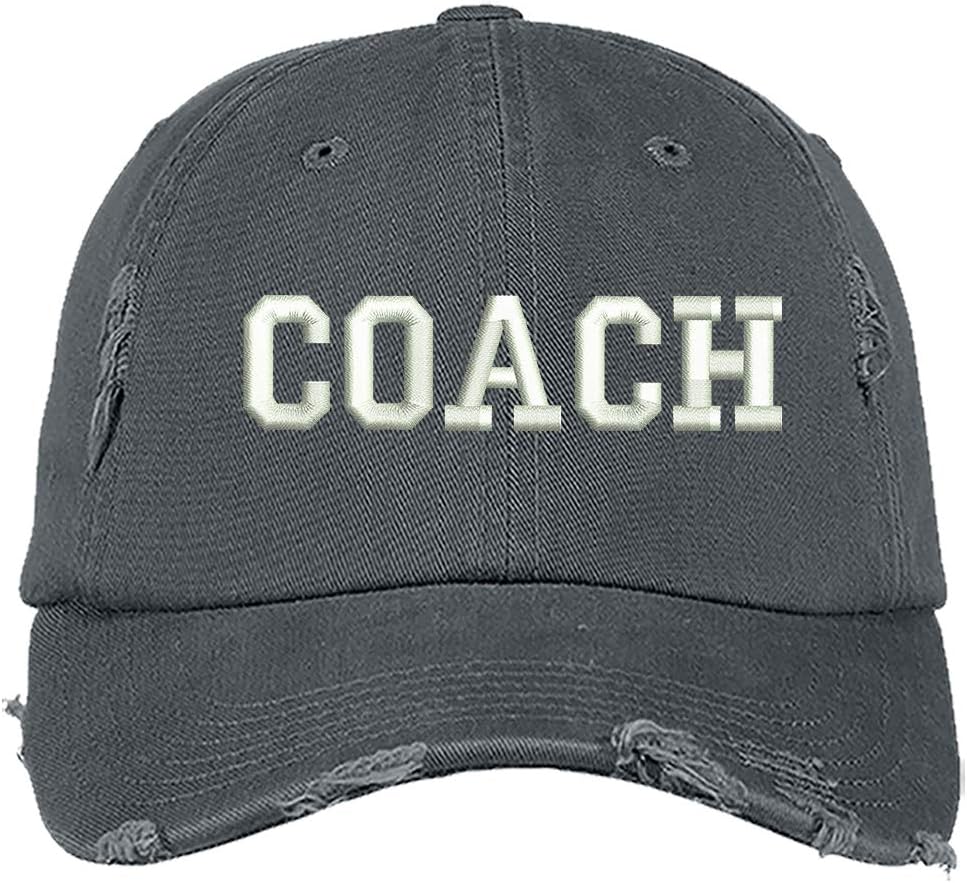 Coach Distressed Baseball Cap - Unisex Dad Hat