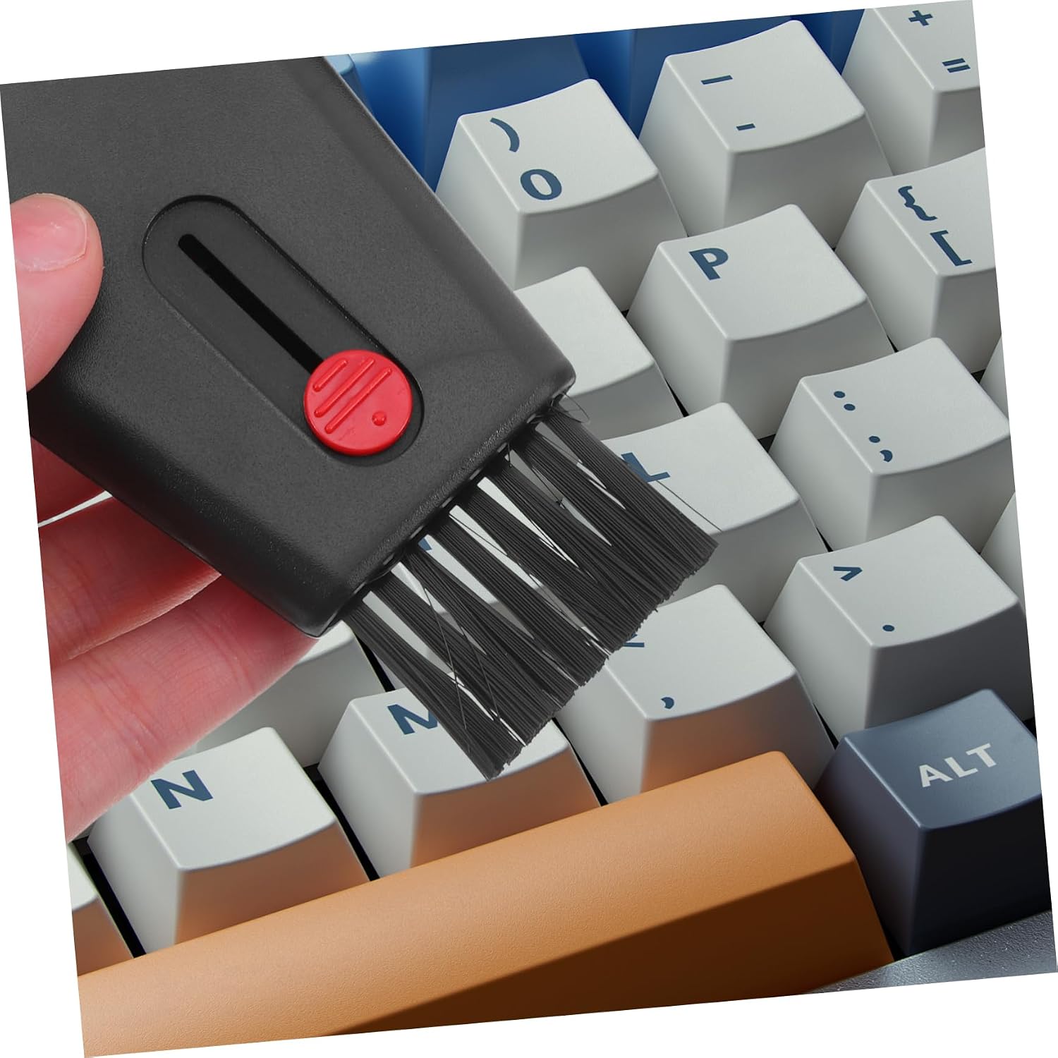 DOITOOL 2pcs Telescopic Cleaning Brush for Electronics Portable Multi-use Screen and Keyboard Compact Dust Removal Tool for Laptops Phones Monitors Cameras