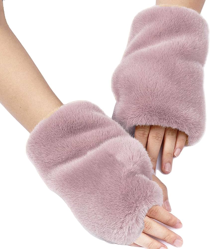 Amazon.co.jp: Sverkill ファー ハンドウォーマー レディース 指