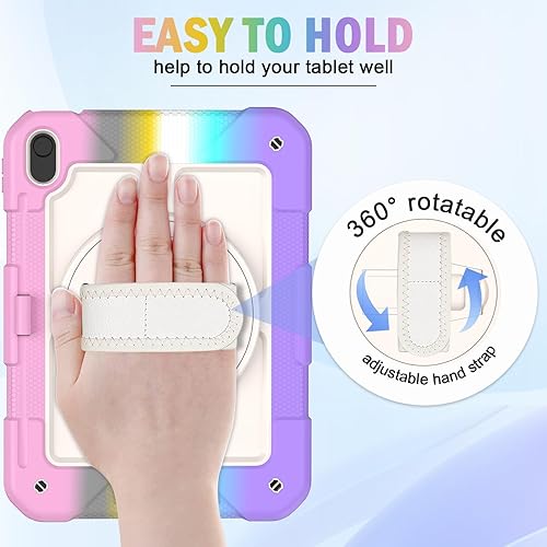 Miniatura 6 de BMOUO Funda para iPad (A16) 11 generación de 11 pulgadas 2025iPad 10 generación de 10.9 pulgadas 2022, soporte giratorio 360 y soporte para lápices