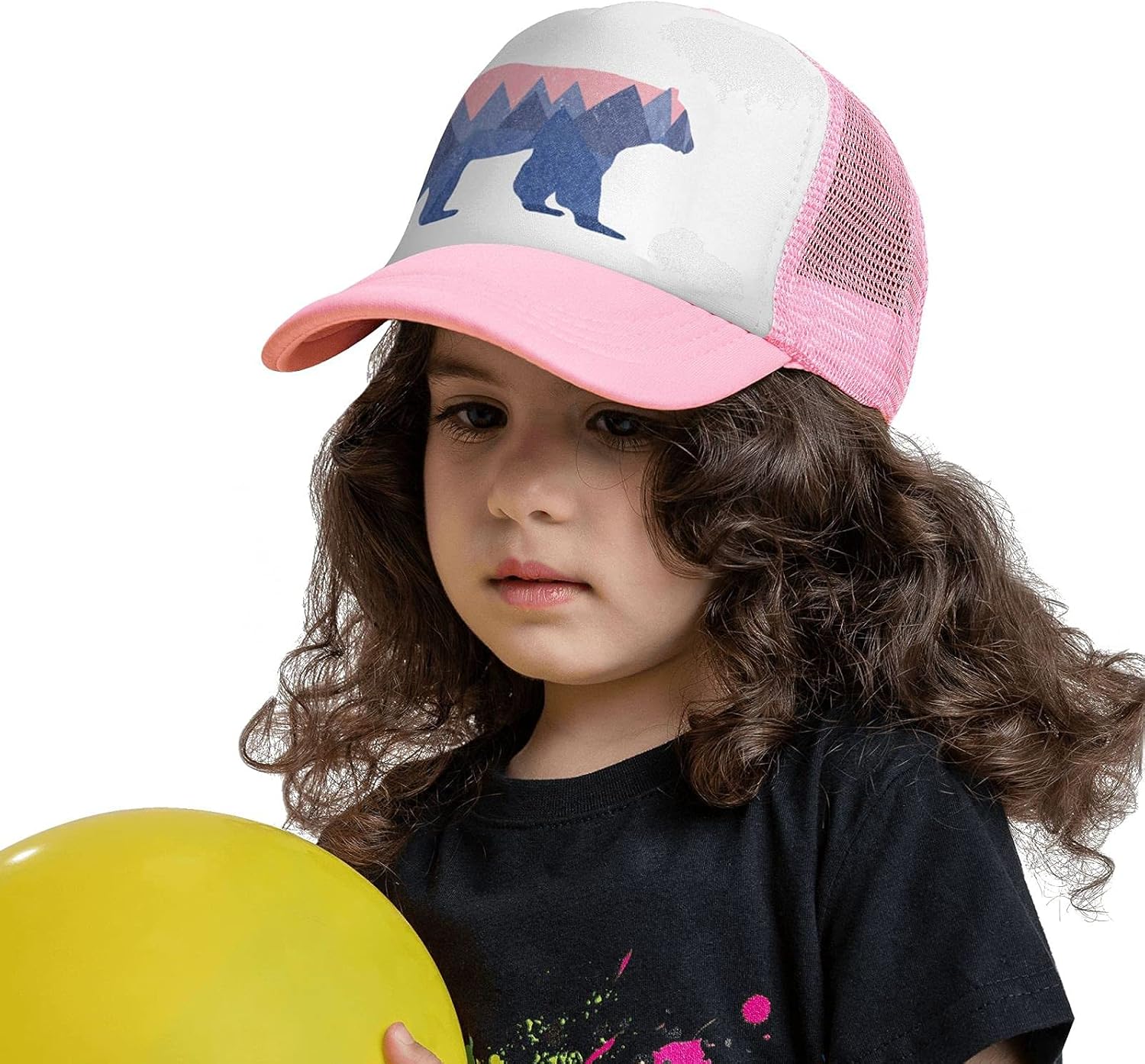 Waldeal Toddler Trucker Hat, Snapback Bear Mountain Kids Mesh Baseball Cap for Boys and Girls 2-6 Year Old - Image 3