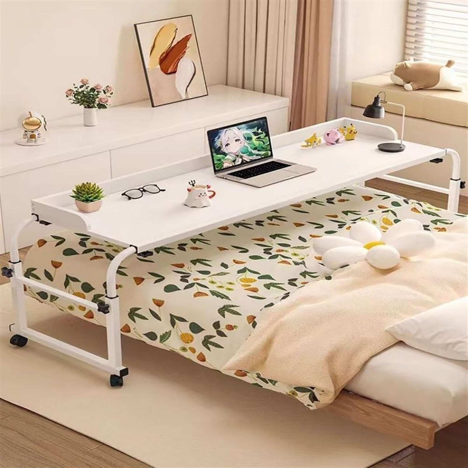 Bureau debout pour lit et ordinateur portable de 140x40 cm