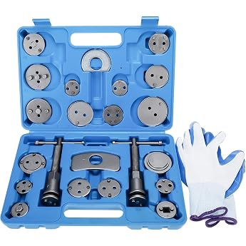 BOOMSTART 22-Piece Universal Brake Piston Reset Tool Set Brake Caliper Piston Car Brake Piston Tool