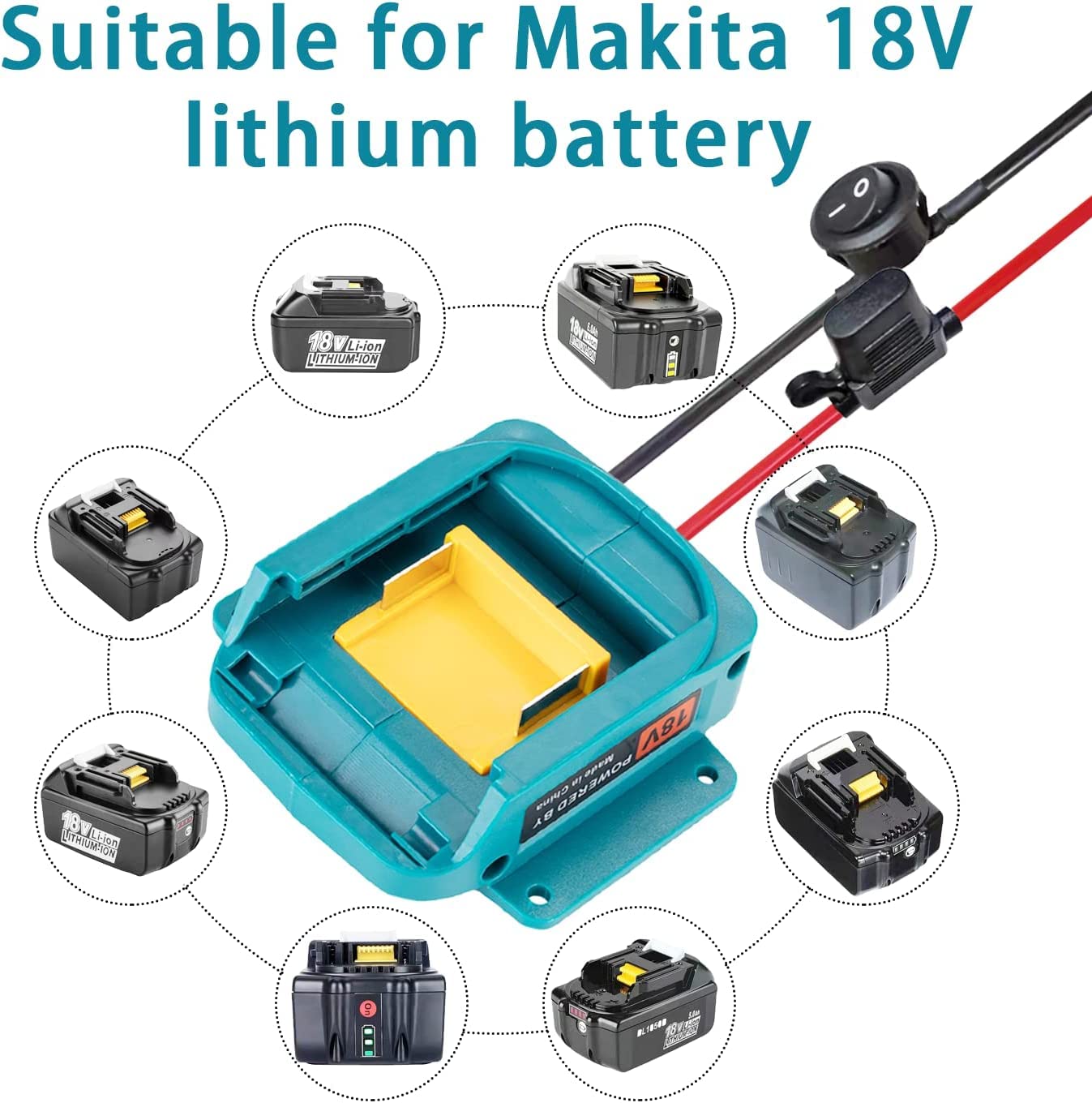 Amazon.co.jp: パワーホイールバッテリーアダプター ヒューズ