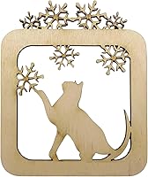 Vista 6 de Adorno personalizado de gato en una ventana, ideas de regalo para dueños de gatos navideños, decoraciones de árbol de Navidad, recuerdo de gatito