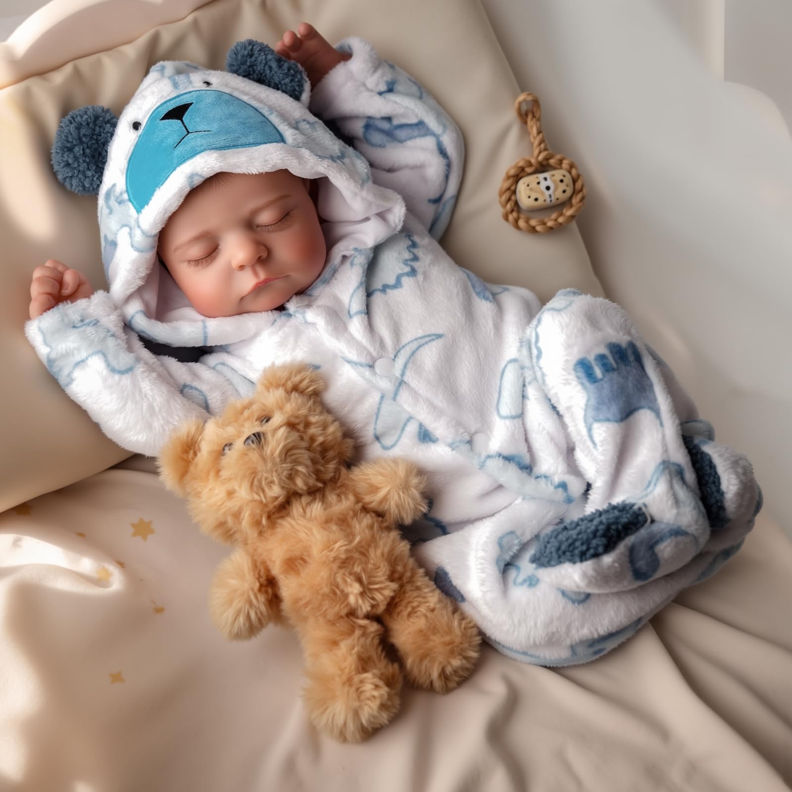 BABESIDE Śliczna lalka noworodka Reborn Baby Doll lalka 21 cali