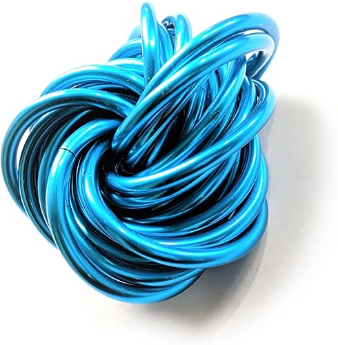 Miniatura 132 de Möbii Fidget Ball (Solid Color): Quiet Mobius ADHD Anxiety Stim Stress Relief Toy Tool for Home Travel Office or Desk (XL(Daydream), Full, Dark Iris)