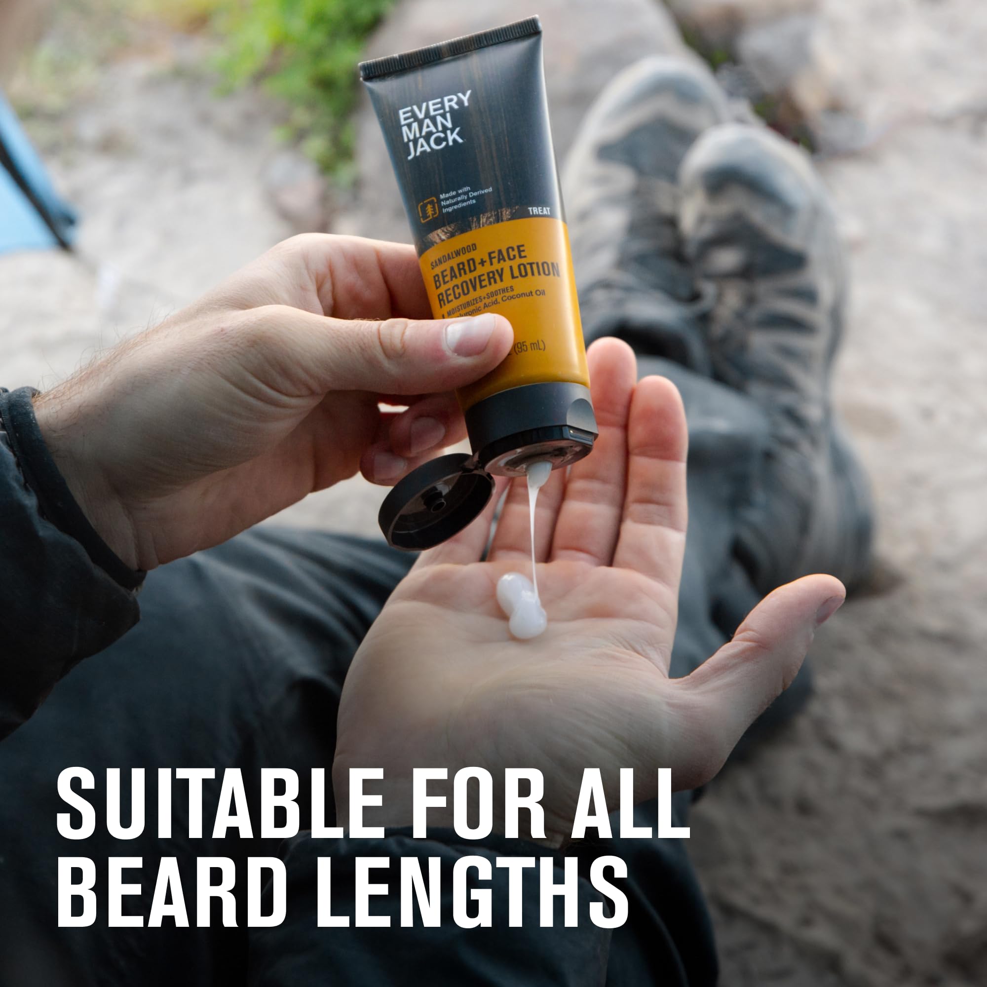 Every Man Jack Beard & Face Recovery Lotion, 3.2 fl oz 2-Pack