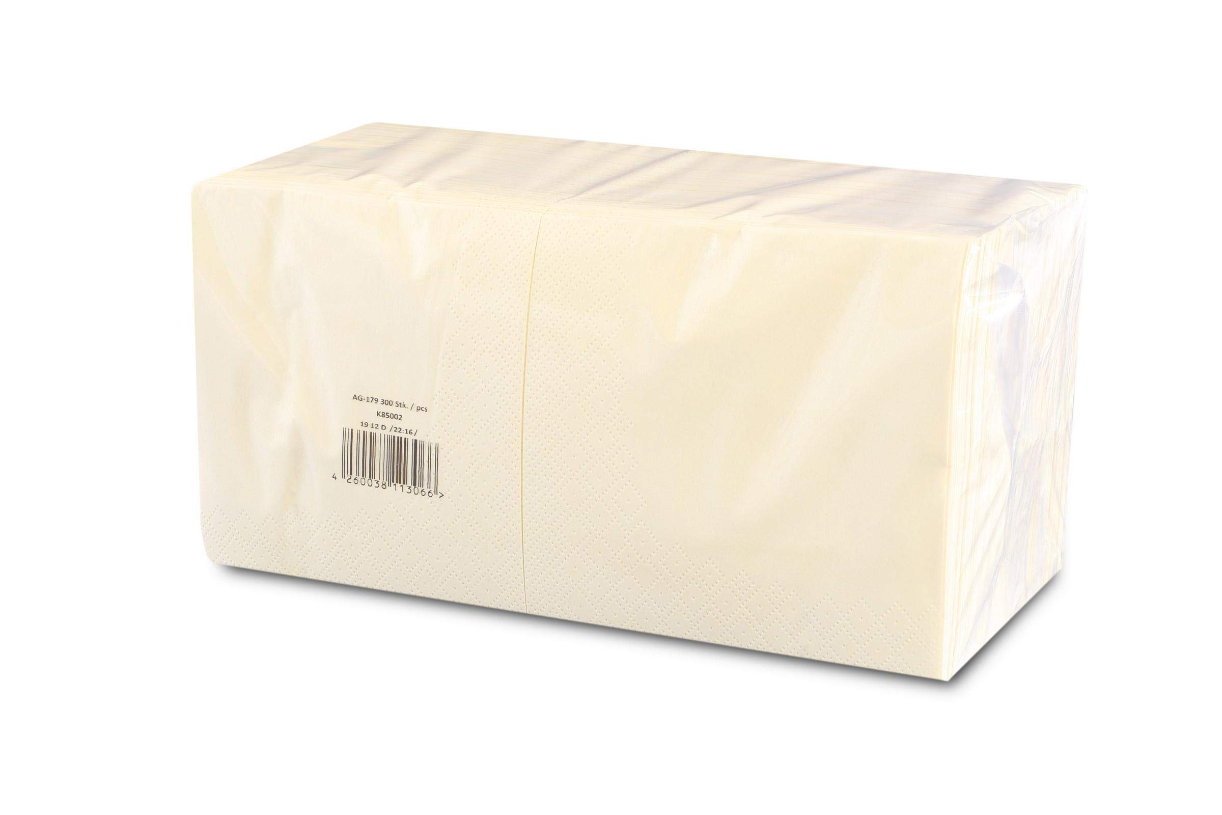 Amscan - Tovaglioli da cocktail, 2 pz, 24 x 24 cm, colore: Crema
