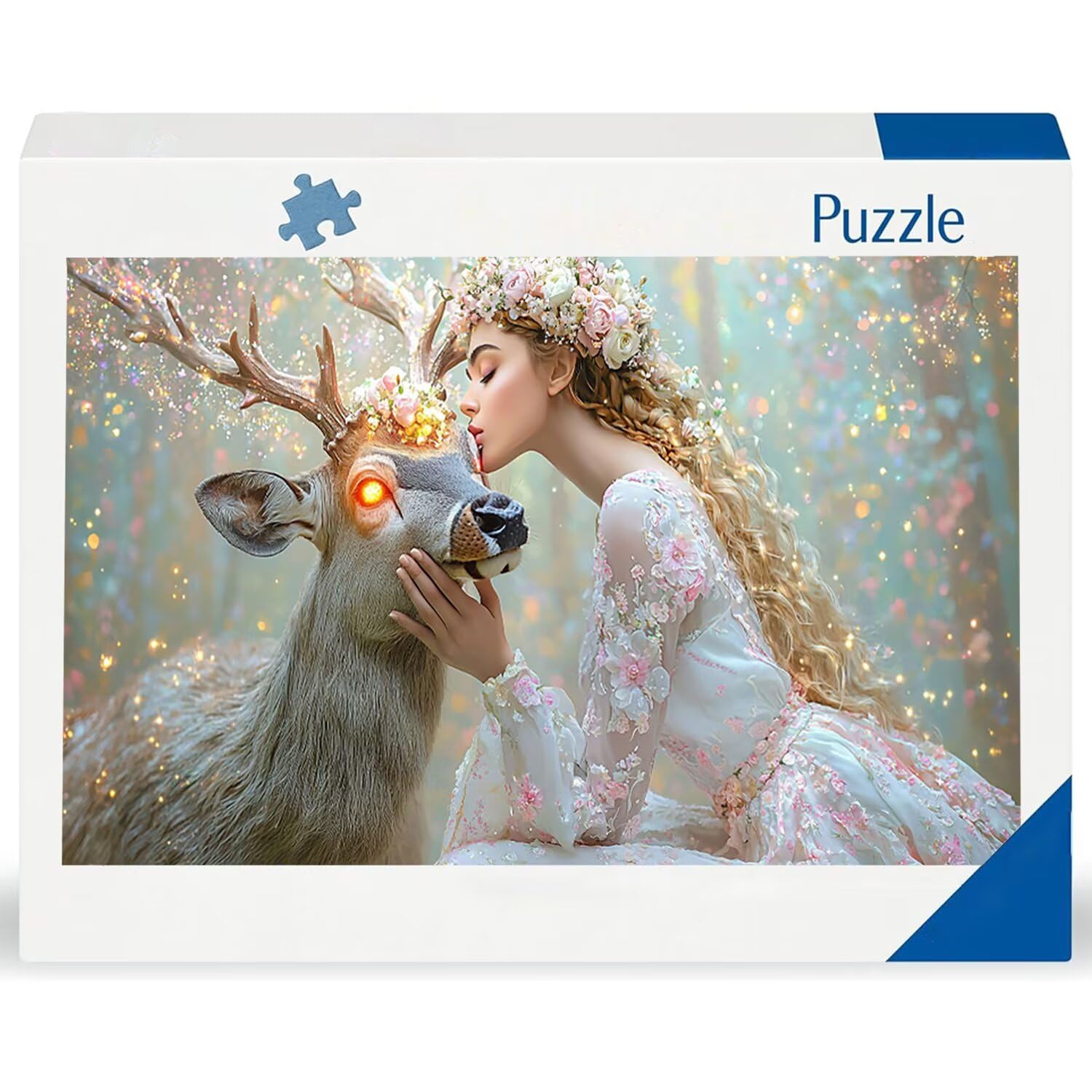 Puzzle de Madera para Adultos 1312 Piezas - ELK Fairy, Obra de Arte de Juego de Rompecabezas para Adultos, Puzzle de Impresión de Alta Definición Multicolor, Pasatiempo Creativo Regalo b-715