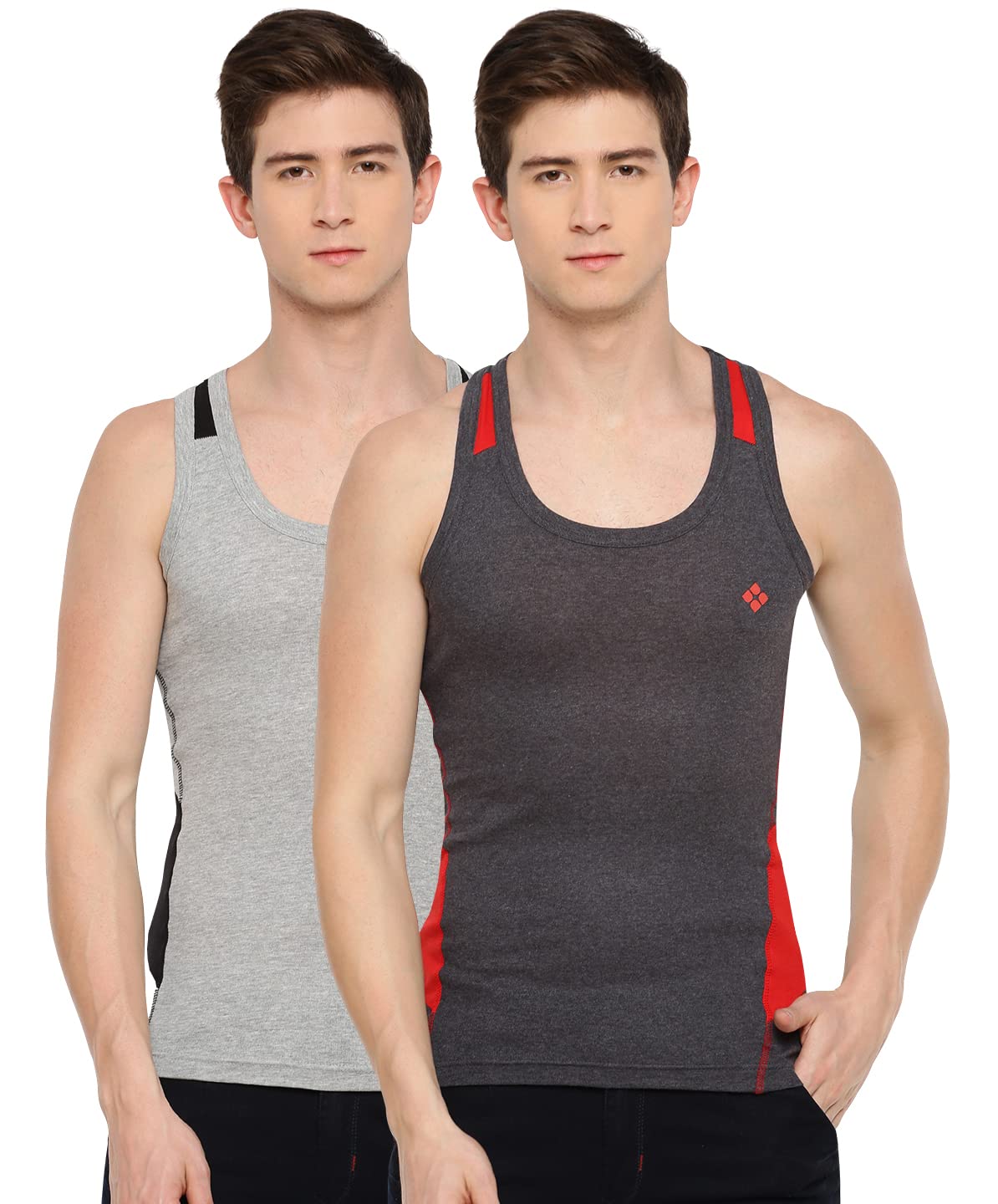 Men's Solid Regular Fit Gym Vest