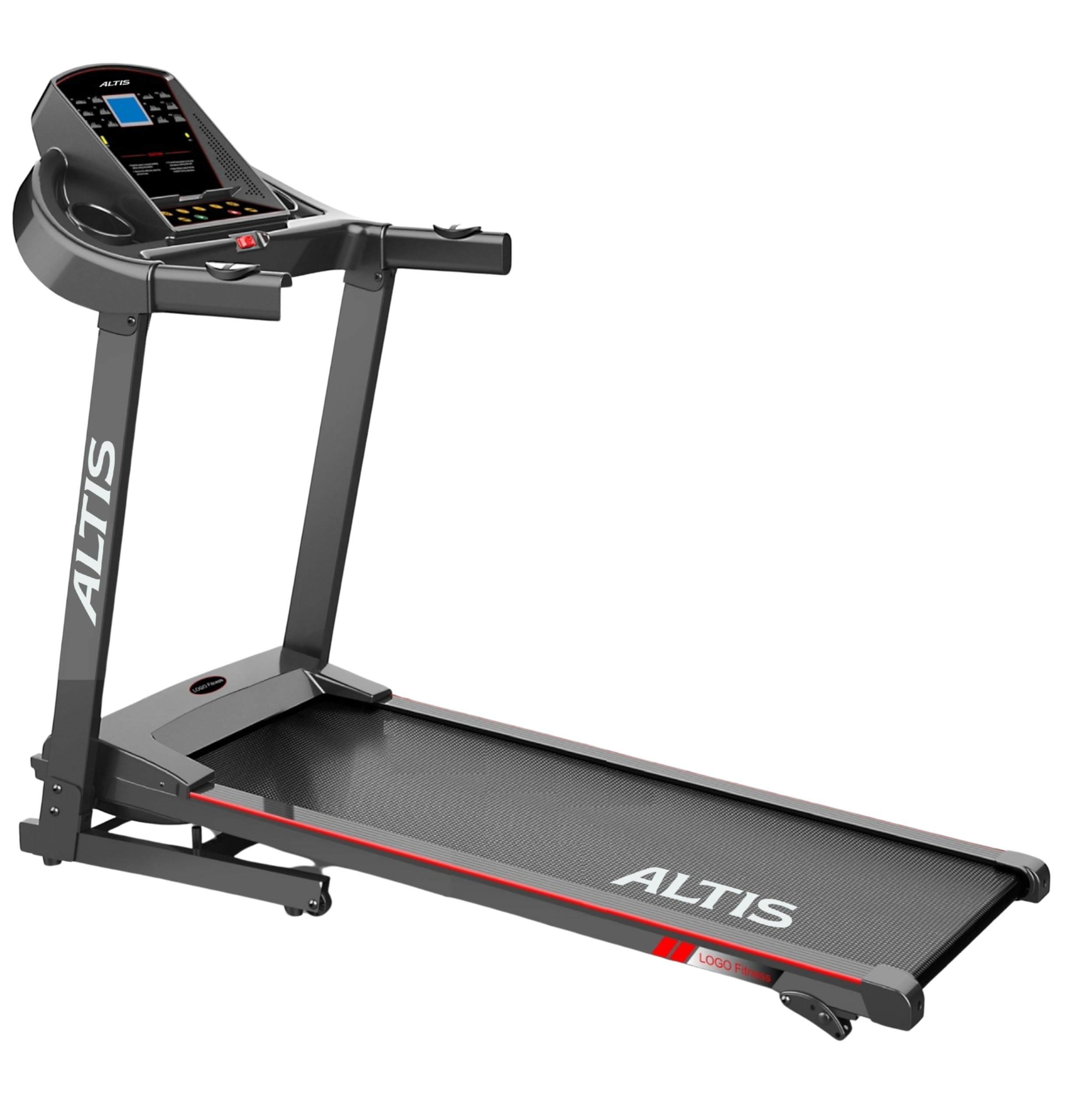 Altis Fitness TM2401L (3 Hp Peak) Motorised Treadmill| Speed-12Km/Hr | Max User Weight 100 Kg | Manual Incline| Warranty 2 Year Running belt| W400xL1170mm