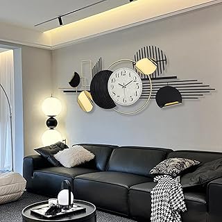 HAVFIFK Metal Wall Art Modern Geometry Wall Decor 59.1