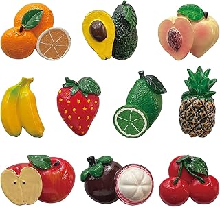 10 Pcs Fruit Fridge Magnets Funny Fridge Magnets Cute Refrigerator Magnets for Refrigerators, Whiteboards, Maps, Magnetic Items