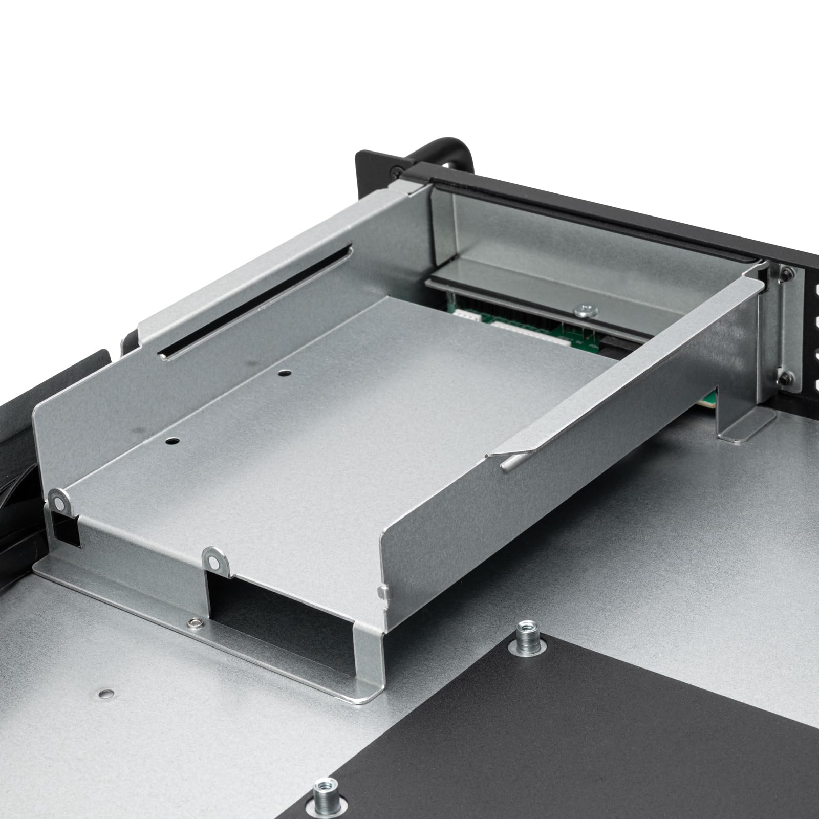 SilverStone RM100 - Châssis Serveur 1U rackable avec Support pour Carte mère ATX et Design de Module I/O Reversible, SST-RM100