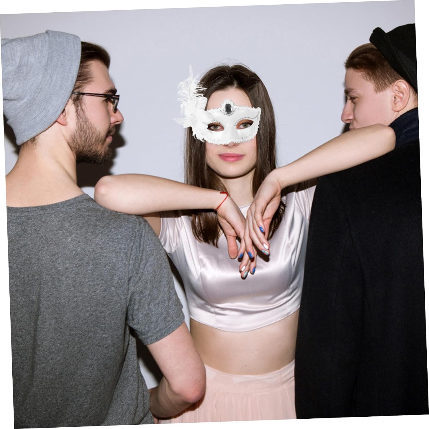 Half Mask Masks for Masquerade Ball Halloween Prom Vintage Party Half Masks Female Mask Party