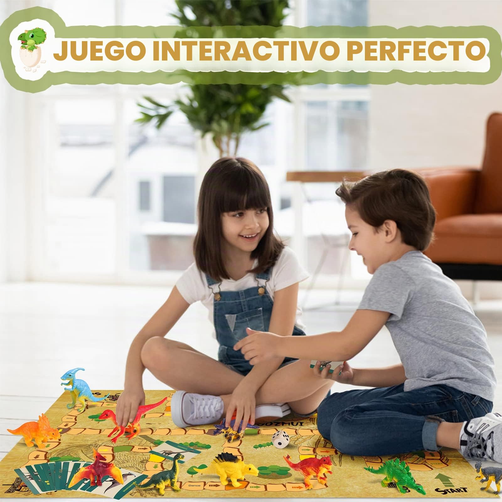 Joozmui Dinosaurios Juguetes 3 4 5 6 7 8 9 10 años, Juguetes Niños 4-10 años Regalo niño 4-10 años Montessori Kit de Exploración para Niños Juguete para Niños