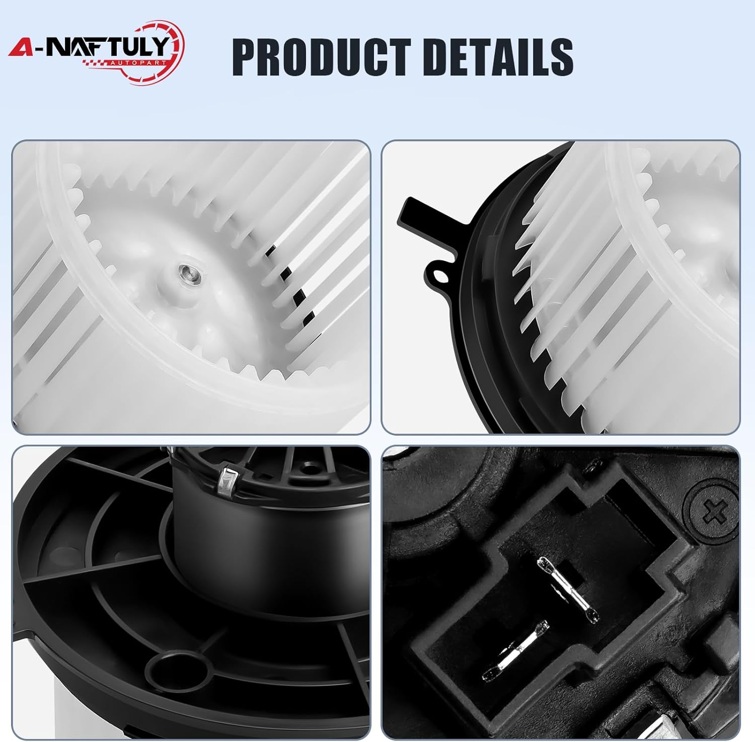 Rear HVAC Heater Blower Motor Fan Replacement Fits for 2003 2004 2005 2006 2007 2008 Honda Pilot 3.5L V6, 2002-2006 Acura MDX, AC Blower Motor, 75847, 272500-0413, 668-DHB001
