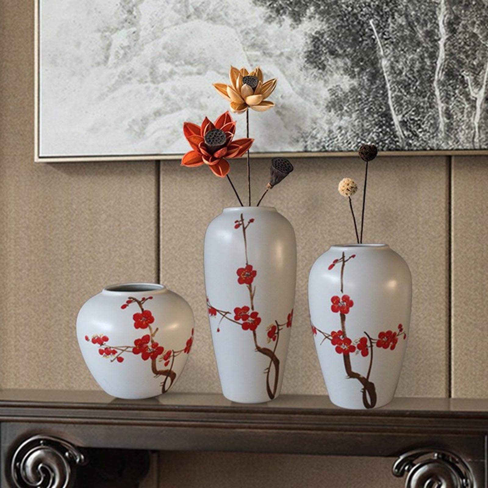 Amazon.com: KYTGFH Ceramic Vase Modern Living Room Ornament