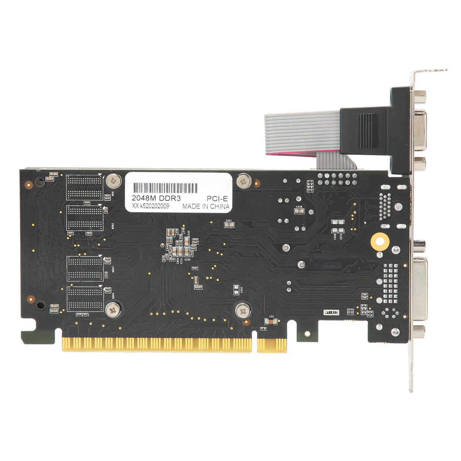 VBESTLIFE Tarjeta Gráfica para Juegos GT730 de 2GB con un DVI HDMI VGA, 64 bits, DDR3, 810MHz, PCI Express 2.0, Tarjeta de Video de bajo Ruido para PC de Escritorio