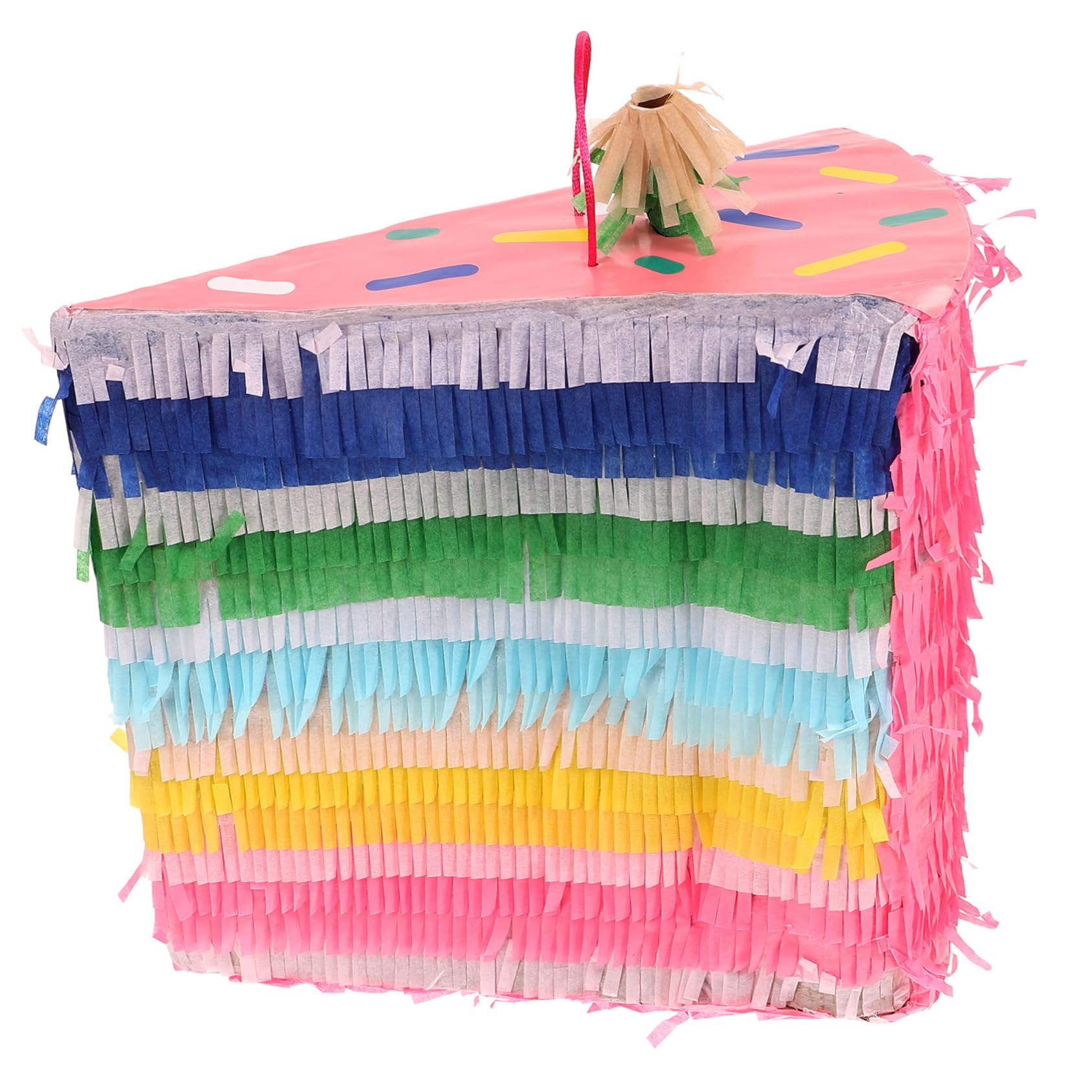 Rosa Kuchen Piñata aus Papier für Geburtstag und Feier