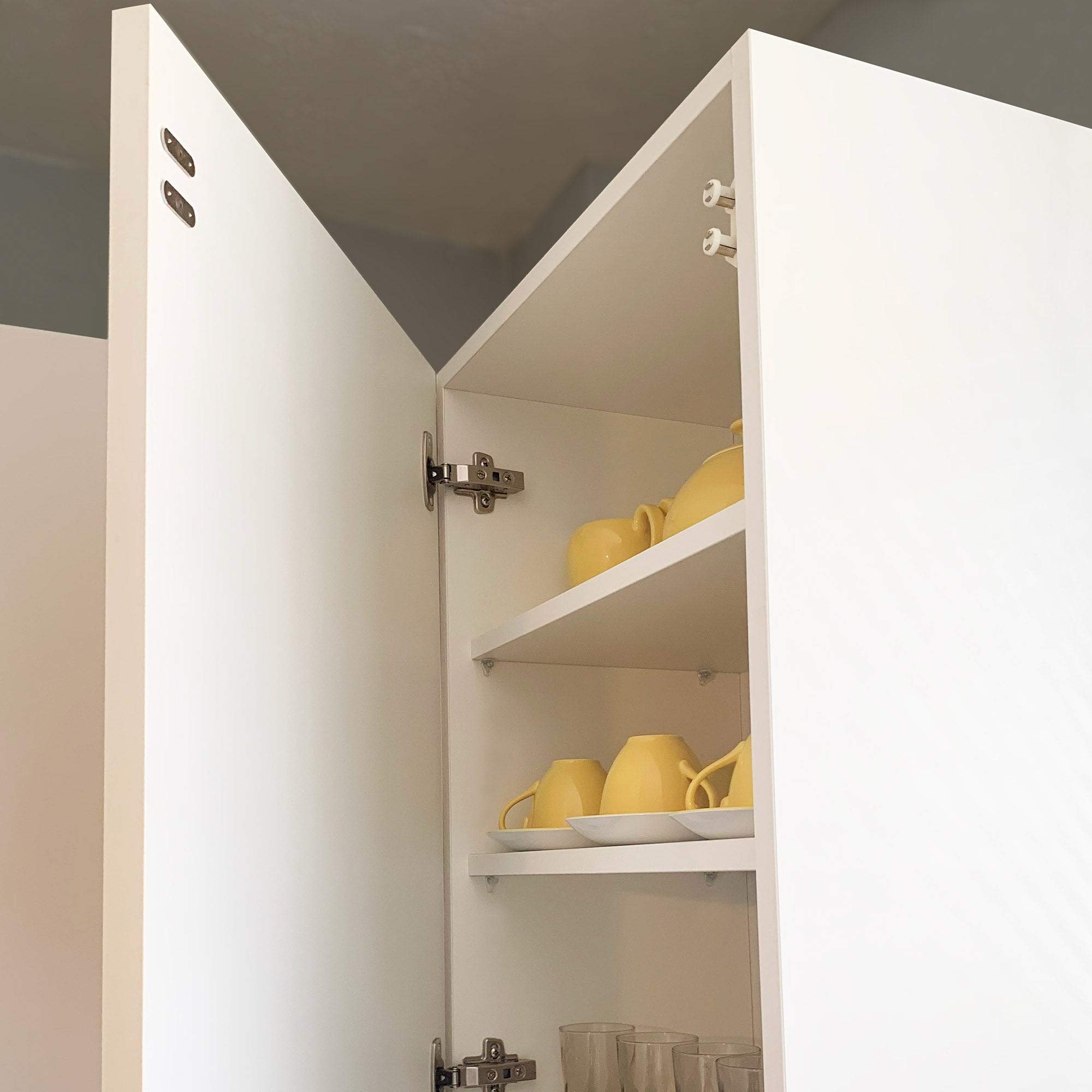 Captura Magnética Beige Para Proporcionar Un Cierre Seguro Y Una Fácil Apertura de Las Puertas de Armario Y Armario - 66.5mm x 34mm x 19mm - Paquete de 100