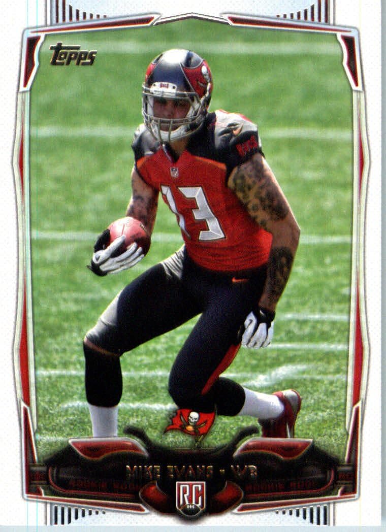 2014 Topps NFL Football Card #387 Mike Evans Tampa Bay Buccaneers ROOKIE CARD
